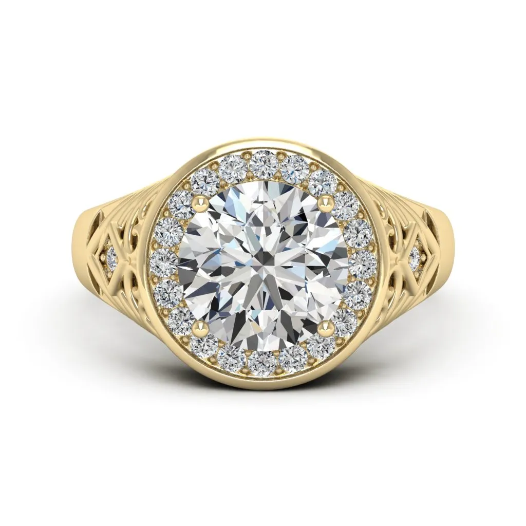 2.30 d.e.w cts Cassandra Moissanite Ring