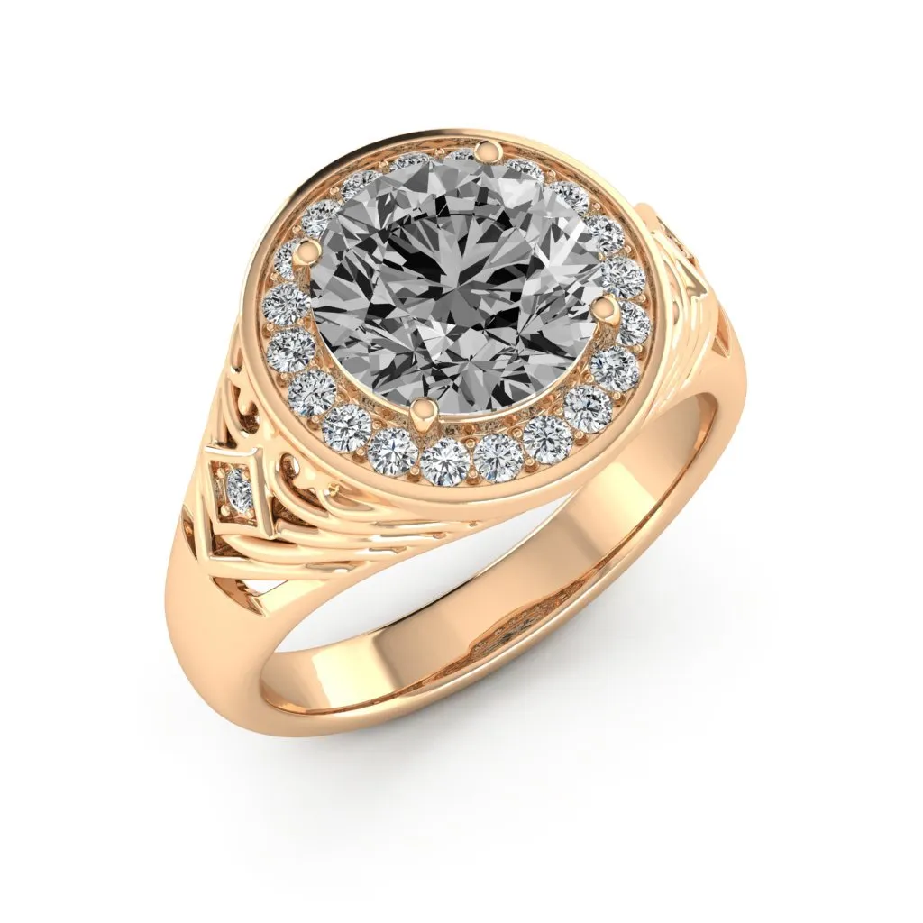 2.30 d.e.w cts Cassandra Moissanite Ring