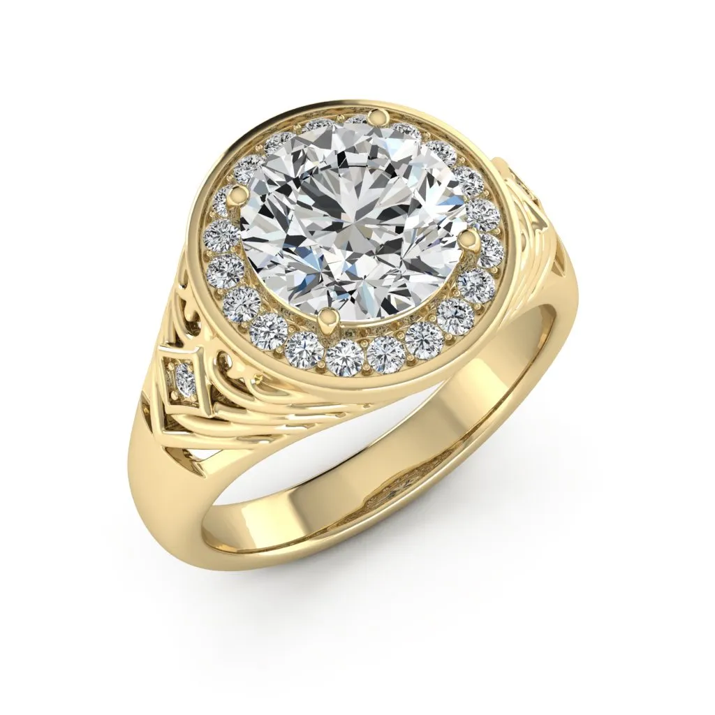 2.30 d.e.w cts Cassandra Moissanite Ring