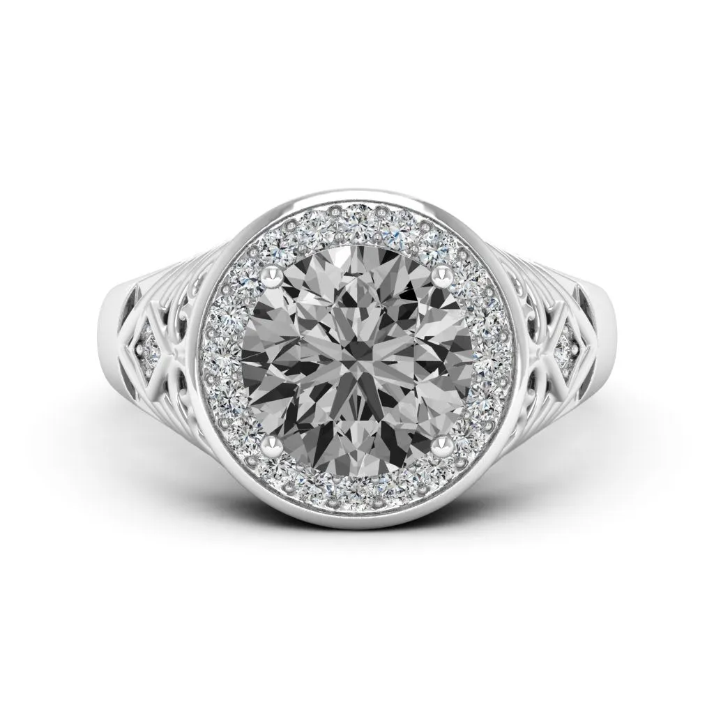 2.30 d.e.w cts Cassandra Moissanite Ring