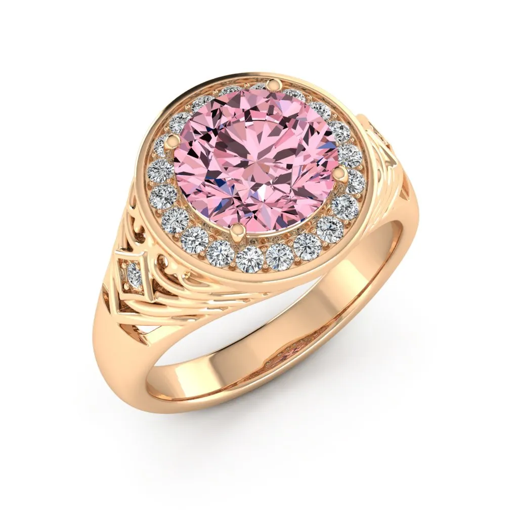 2.30 d.e.w cts Cassandra Moissanite Ring