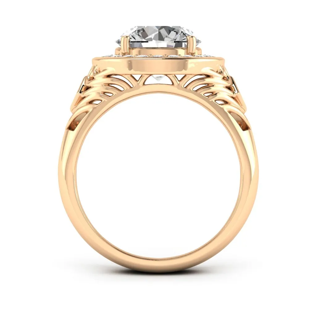 2.30 d.e.w cts Cassandra Moissanite Ring
