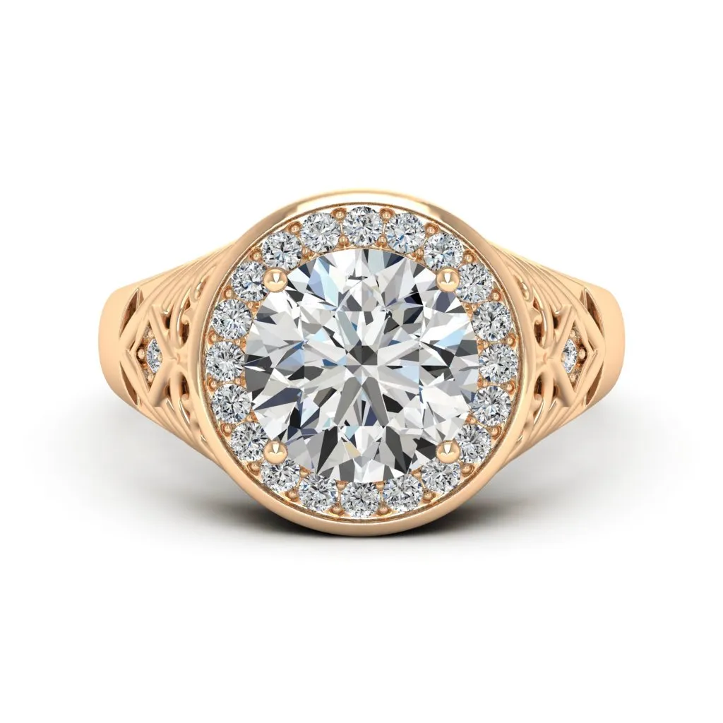 2.30 d.e.w cts Cassandra Moissanite Ring