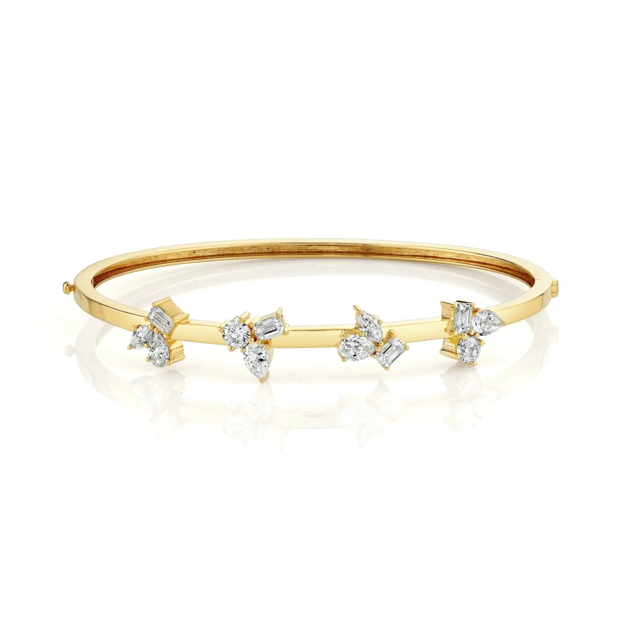 2.40ctw Diamond Montage Cluster Bracelet