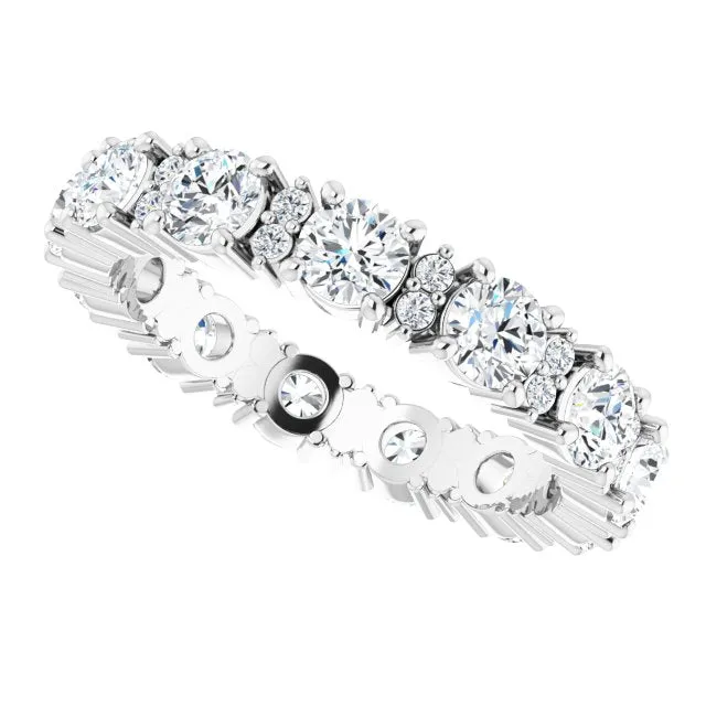 2.44 ct. Round  Diamond Eternity Band