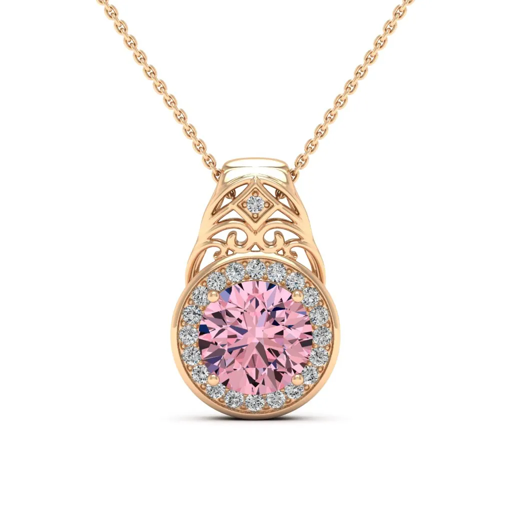 3.07 d.e.w cts Cassandra Moissanite Necklace