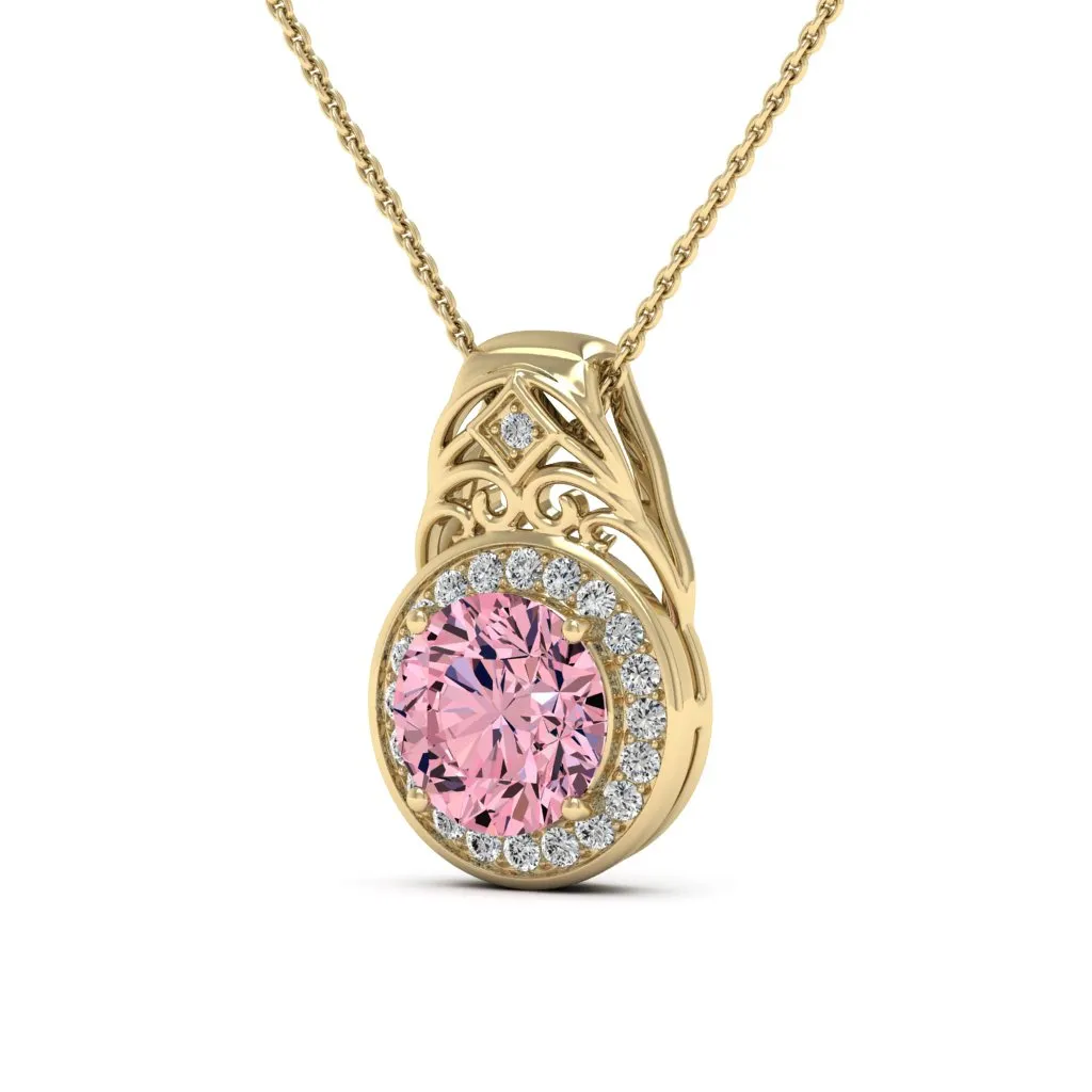 3.07 d.e.w cts Cassandra Moissanite Necklace