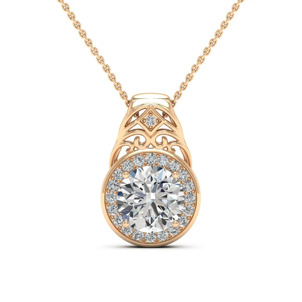 3.07 d.e.w cts Cassandra Moissanite Necklace