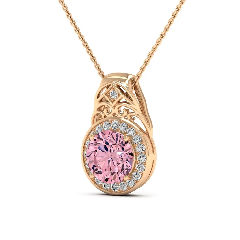3.07 d.e.w cts Cassandra Moissanite Necklace