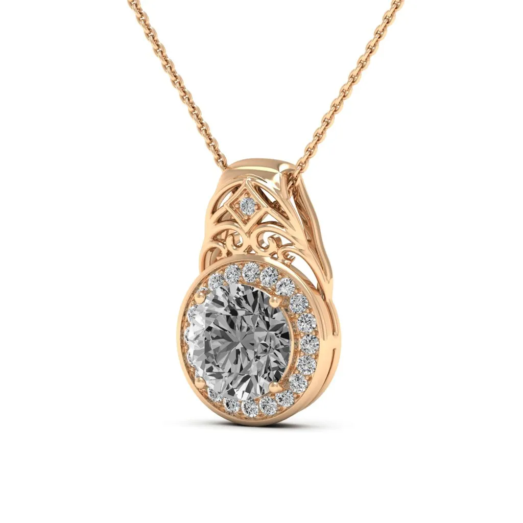 3.07 d.e.w cts Cassandra Moissanite Necklace