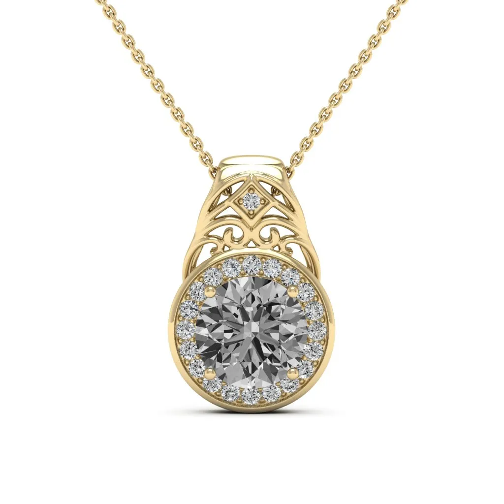 3.07 d.e.w cts Cassandra Moissanite Necklace