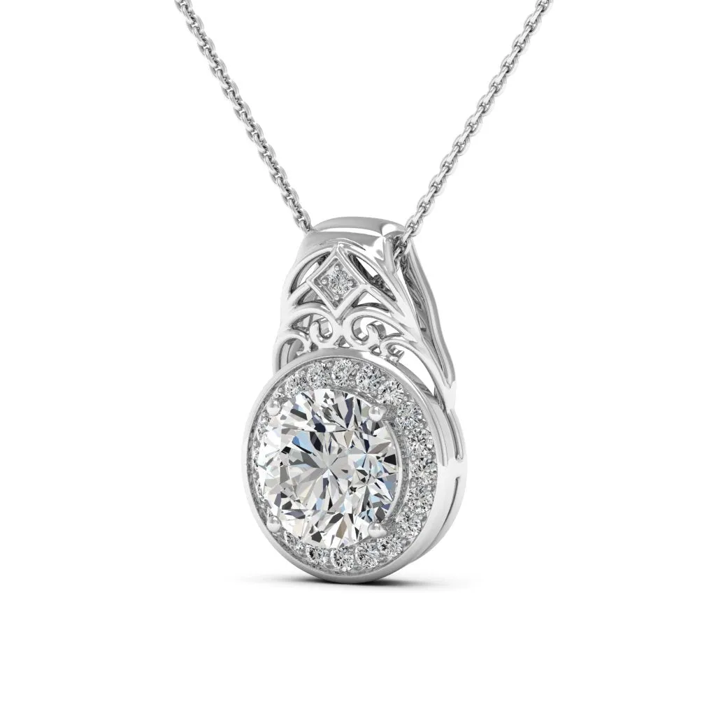 3.07 d.e.w cts Cassandra Moissanite Necklace