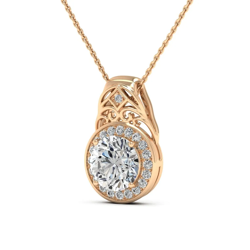 3.07 d.e.w cts Cassandra Moissanite Necklace