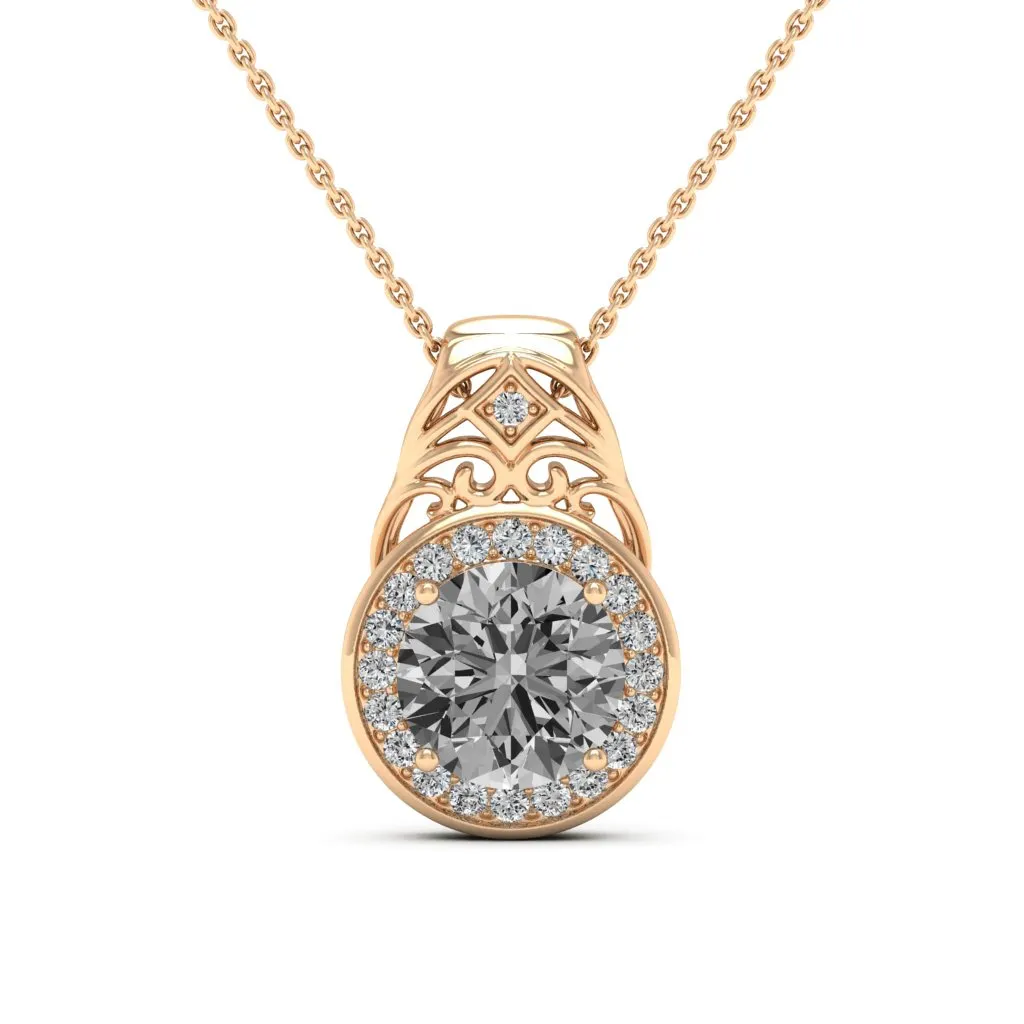 3.07 d.e.w cts Cassandra Moissanite Necklace