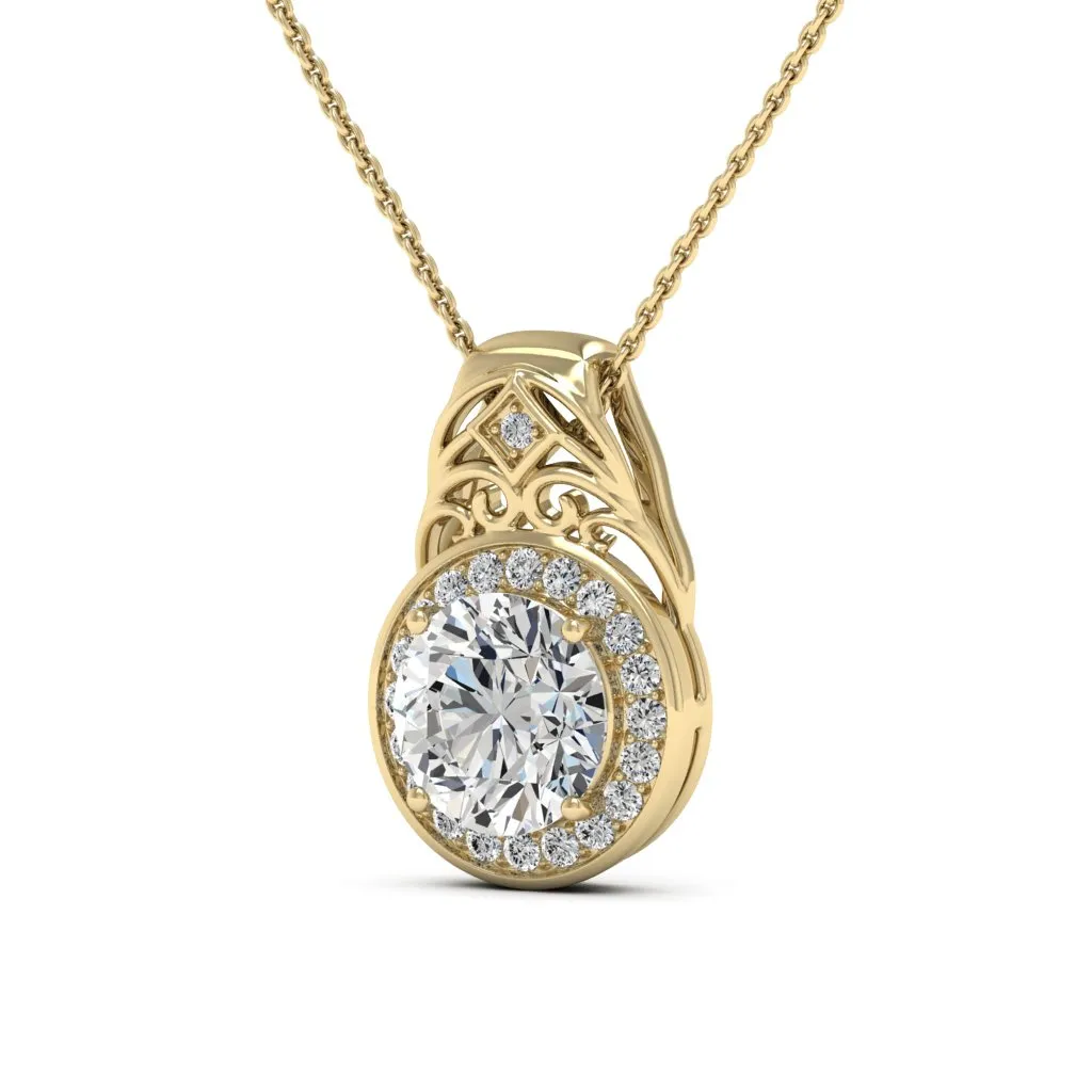 3.07 d.e.w cts Cassandra Moissanite Necklace