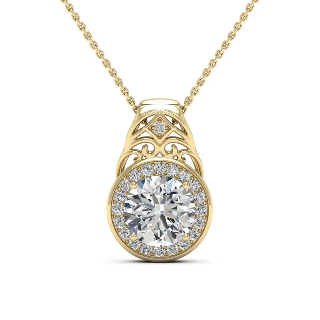 3.07 d.e.w cts Cassandra Moissanite Necklace
