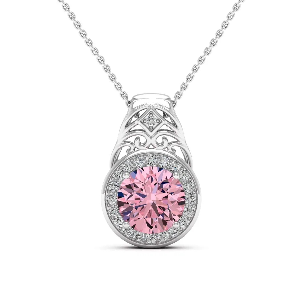 3.07 d.e.w cts Cassandra Moissanite Necklace