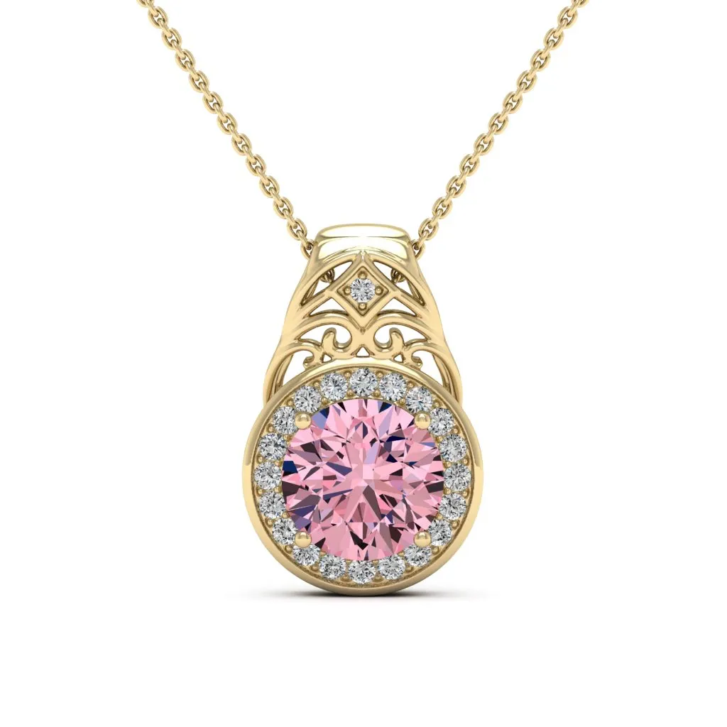 3.07 d.e.w cts Cassandra Moissanite Necklace