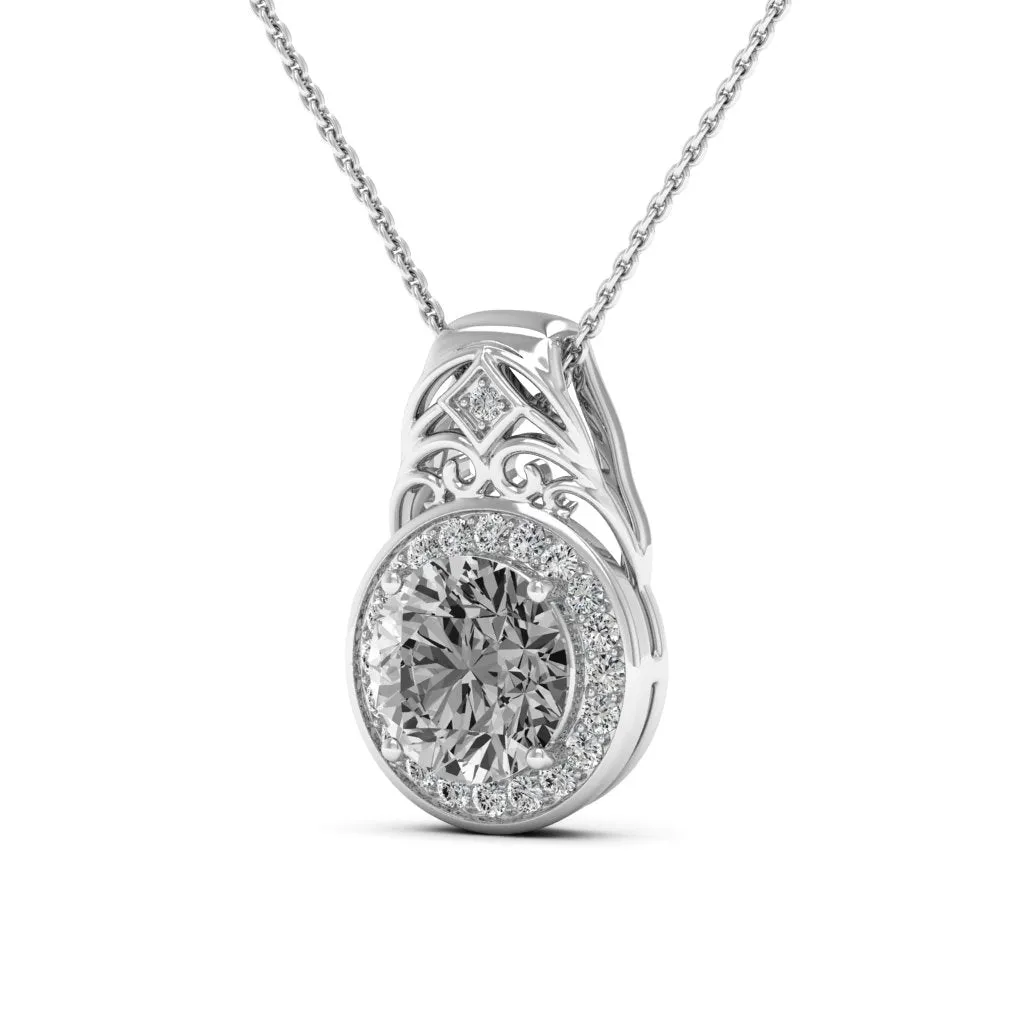 3.07 d.e.w cts Cassandra Moissanite Necklace