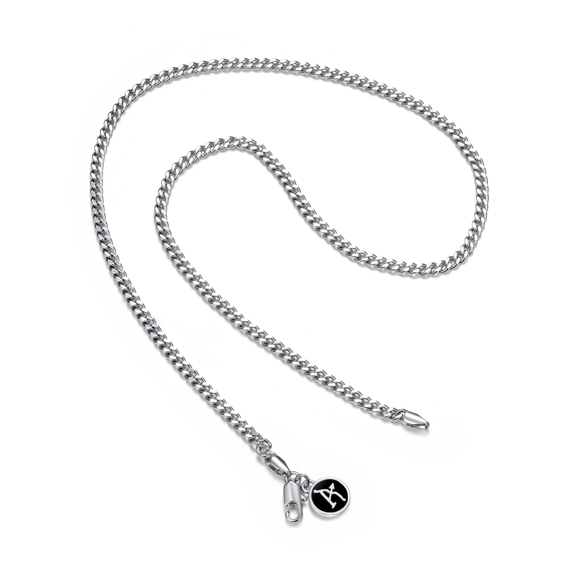 3.5mm Miami Micro Cuban Curb Chain - White Gold