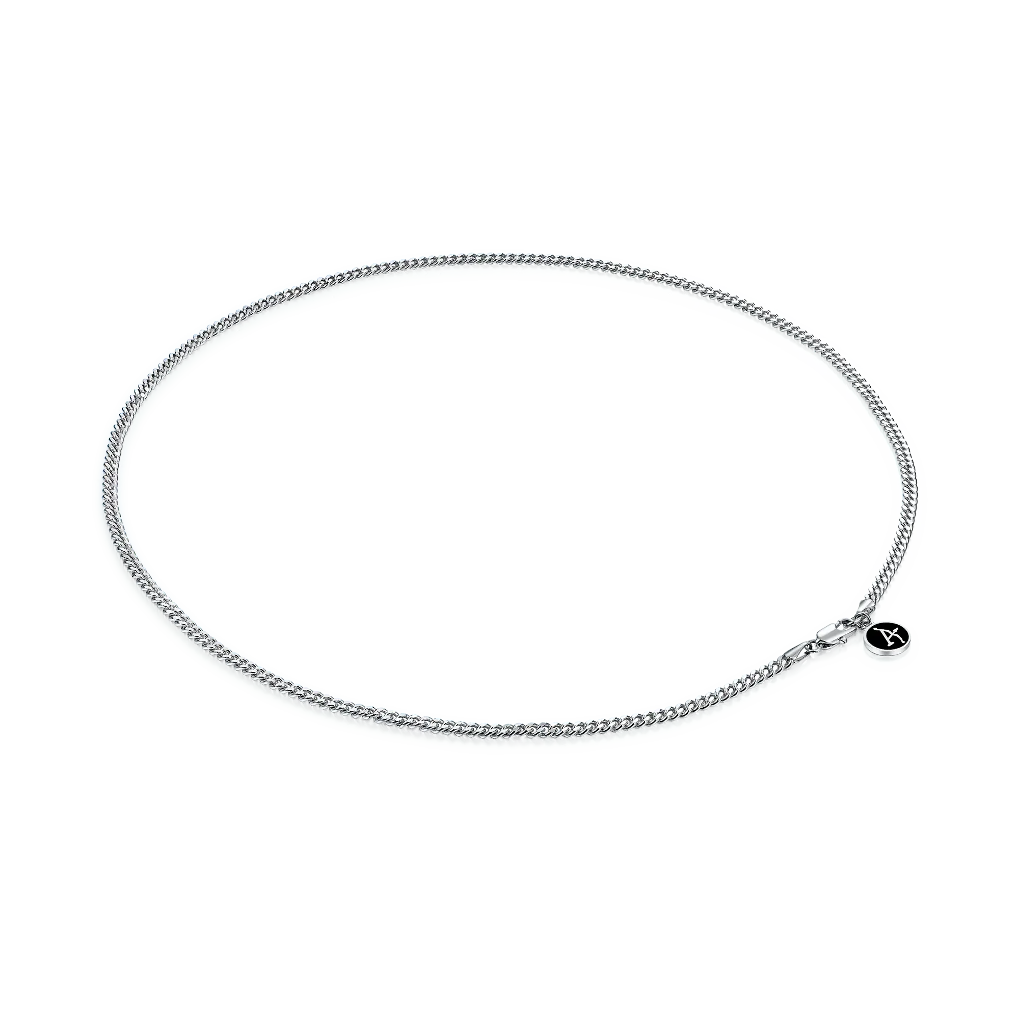 3.5mm Miami Micro Cuban Curb Chain - White Gold