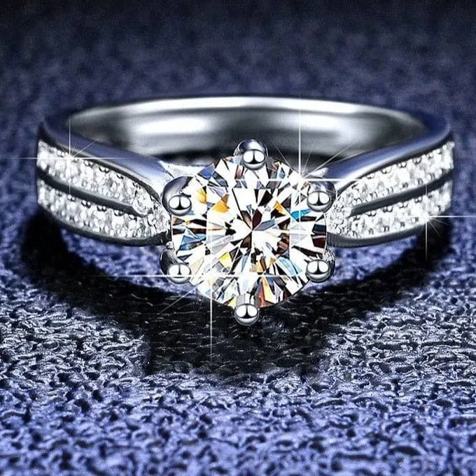 3ct Diamond Solitaire Wedding Ring