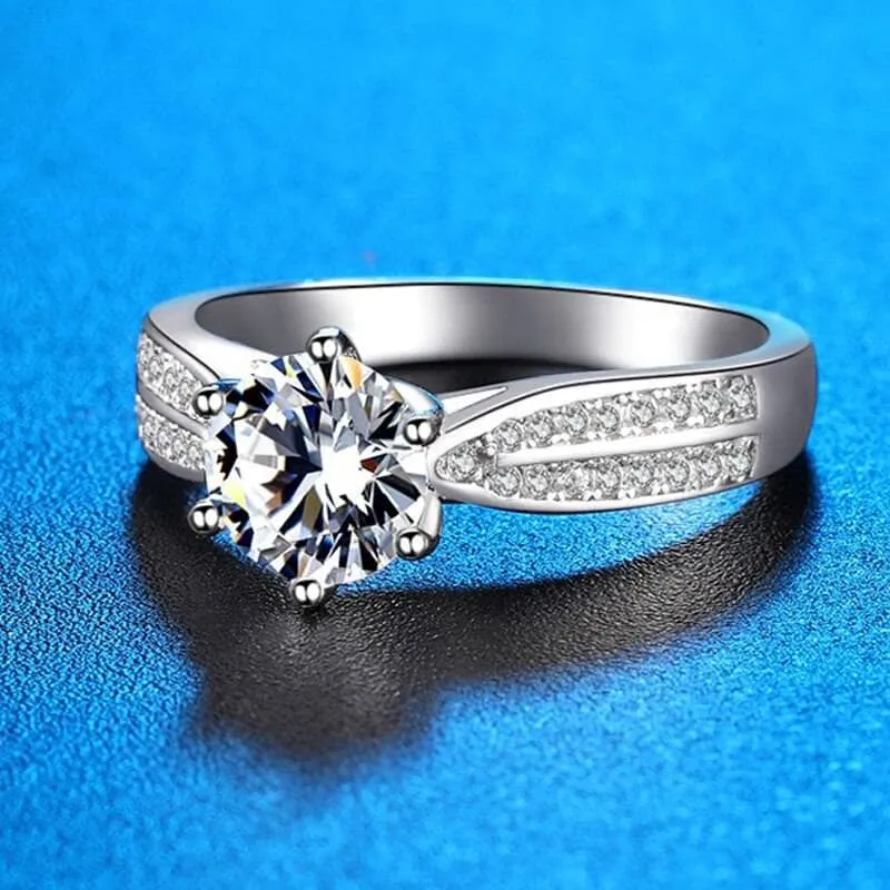 3ct Diamond Solitaire Wedding Ring