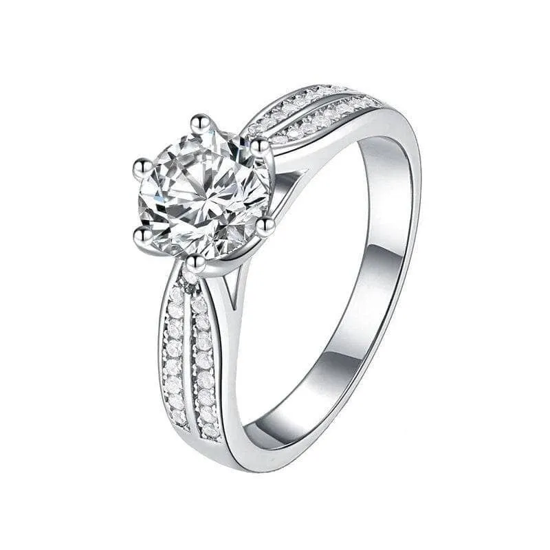3ct Diamond Solitaire Wedding Ring