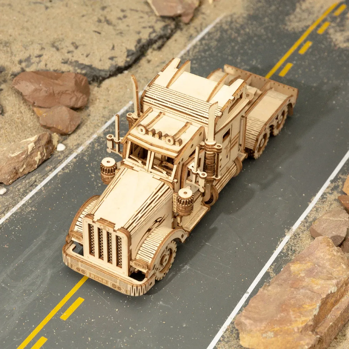 3D Wooden Puzzle Car Model DIY Assembly Toy Birthday Gift for Boys Children's Mechanical Kit Home Décor, Kids Christmas Gift C55