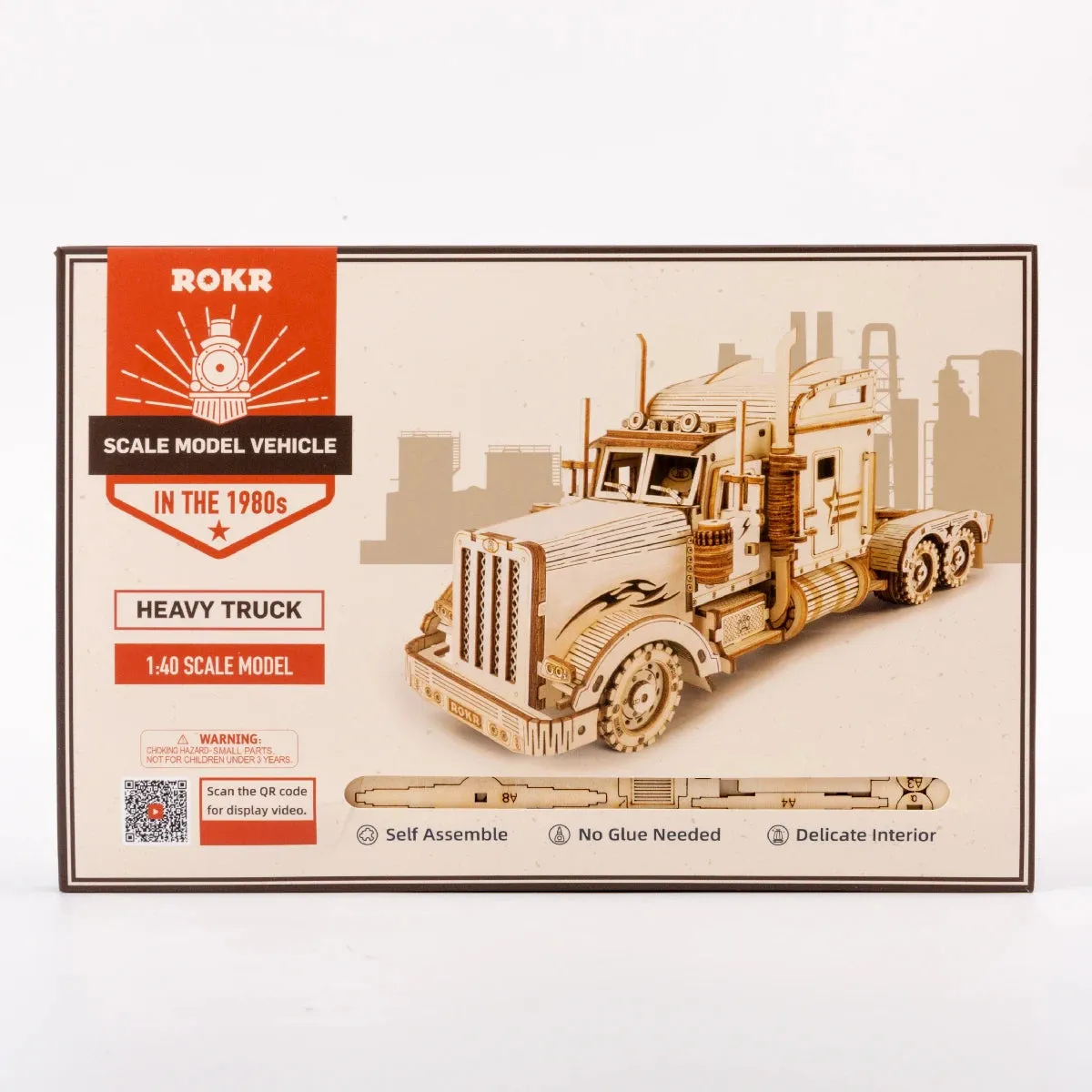 3D Wooden Puzzle Car Model DIY Assembly Toy Birthday Gift for Boys Children's Mechanical Kit Home Décor, Kids Christmas Gift C55