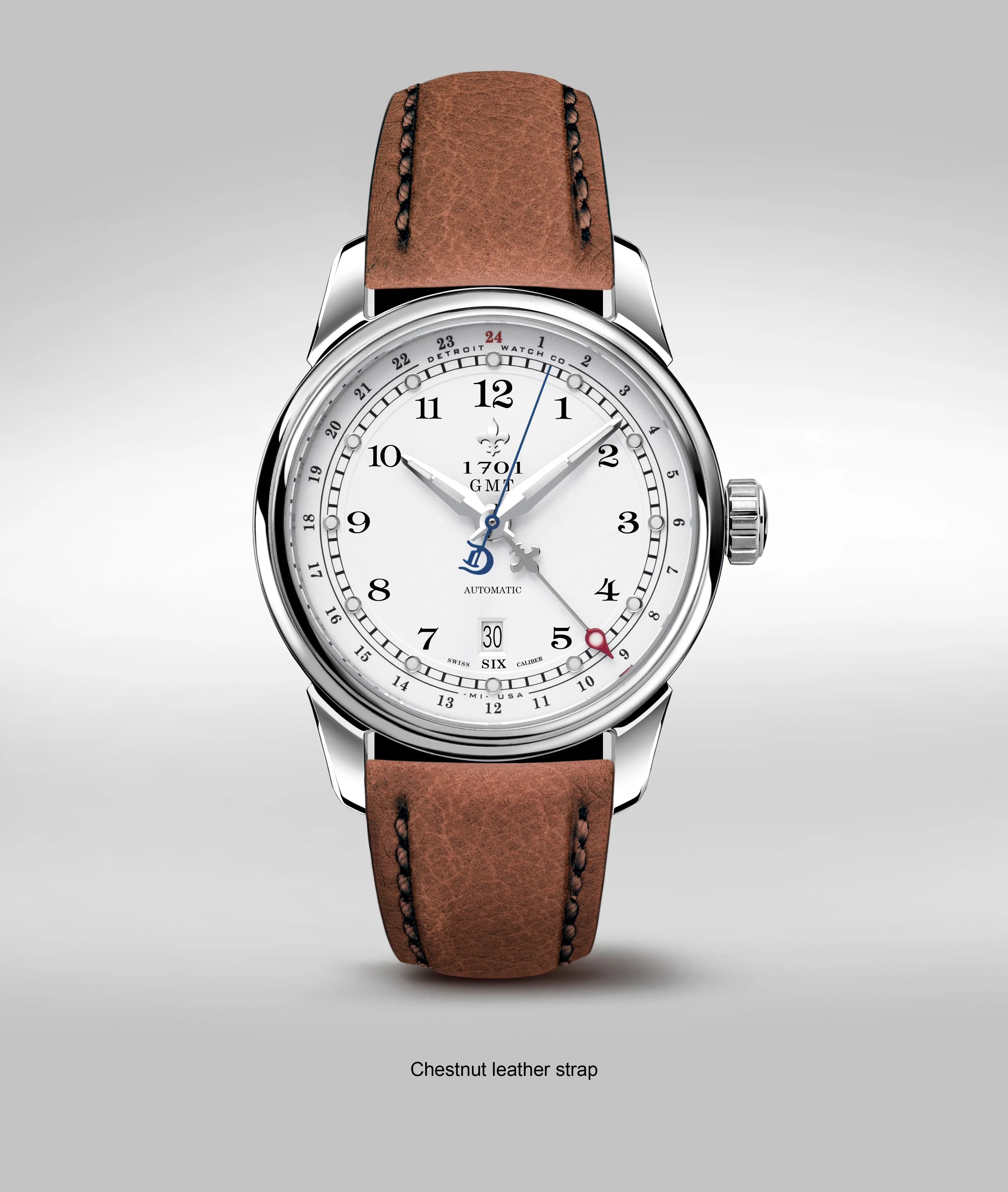 42mm 1701 Pontchartrain® GMT Dual Timezone