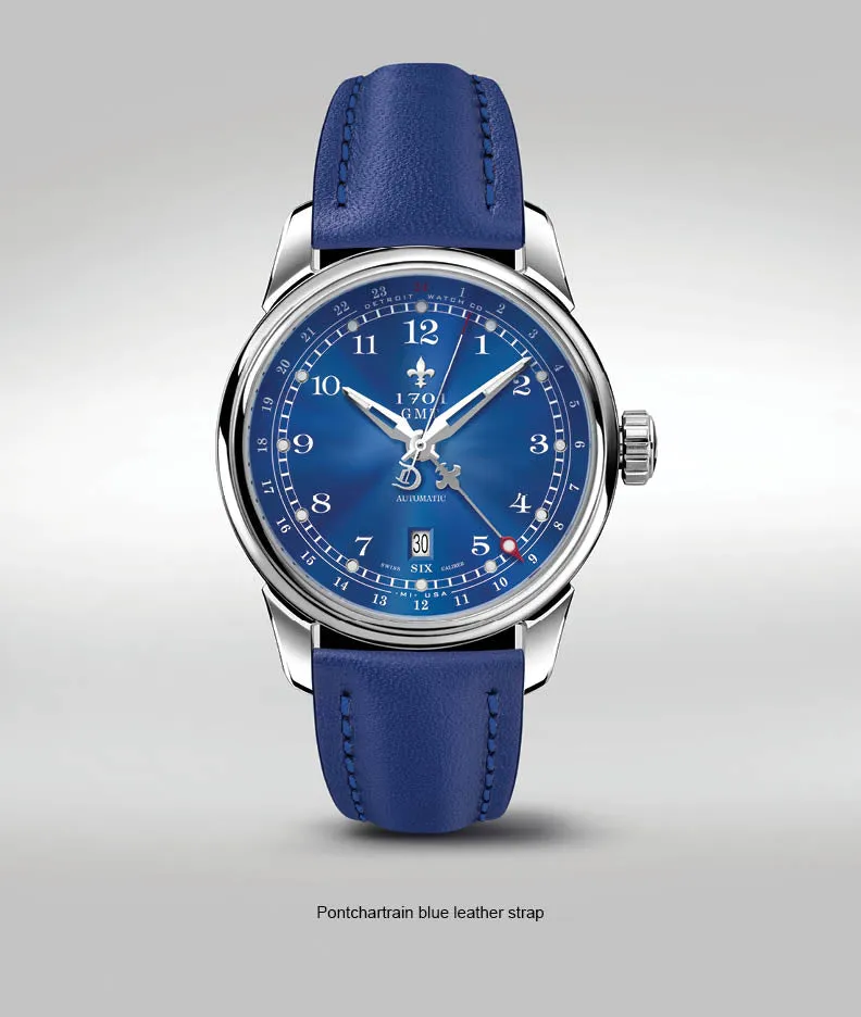 42mm 1701 Pontchartrain® GMT Dual Timezone