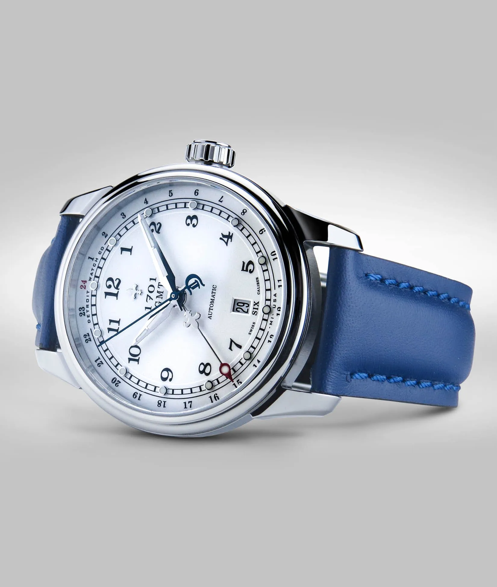 42mm 1701 Pontchartrain® GMT Dual Timezone