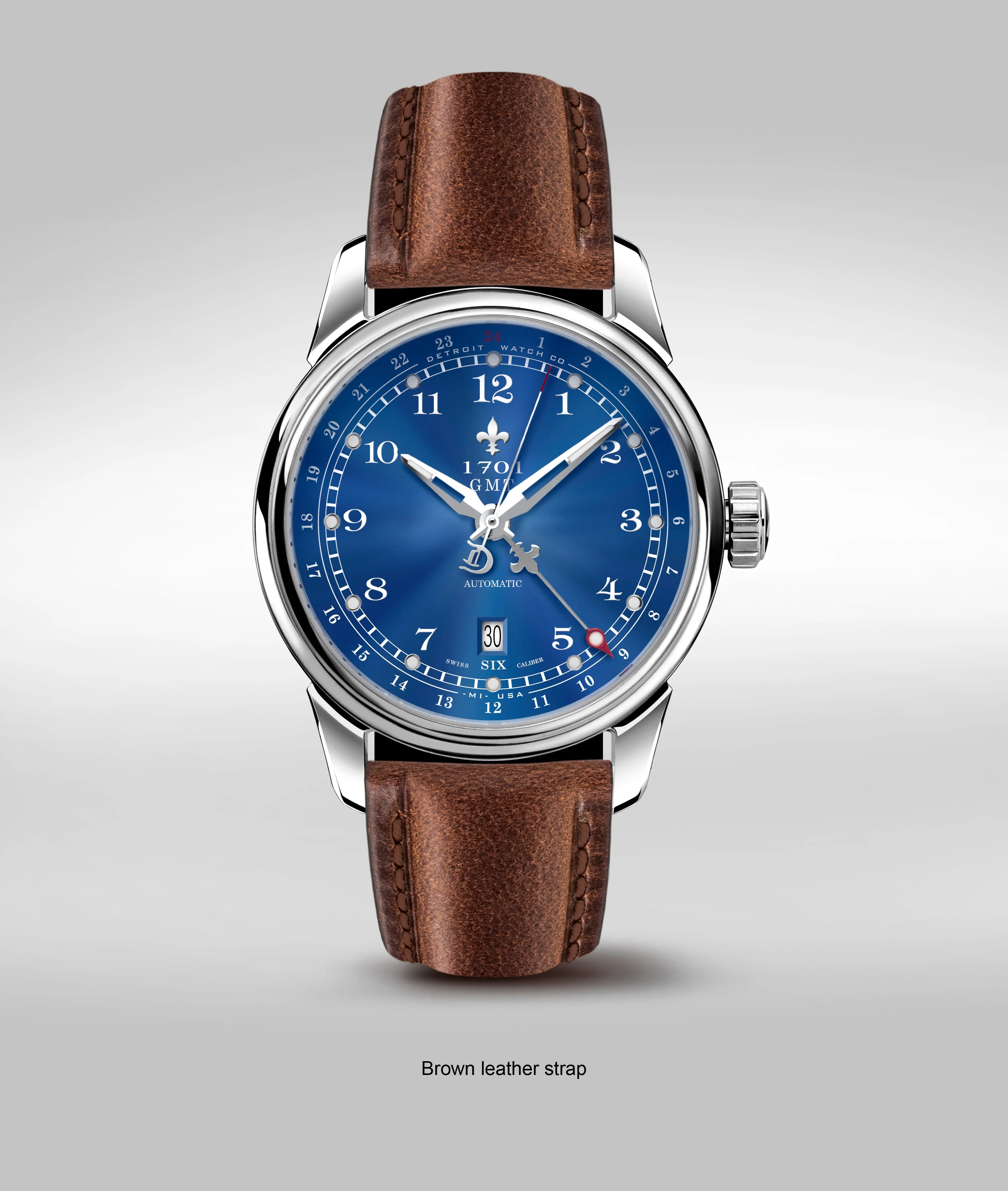 42mm 1701 Pontchartrain® GMT Dual Timezone