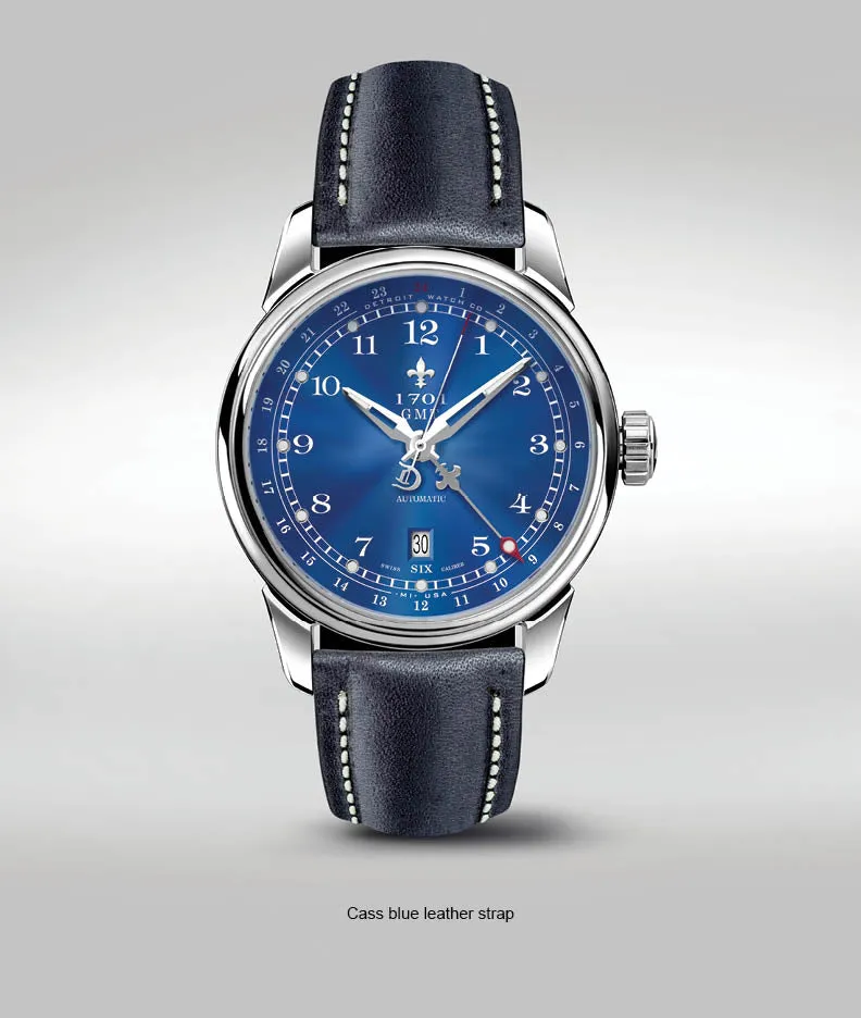 42mm 1701 Pontchartrain® GMT Dual Timezone