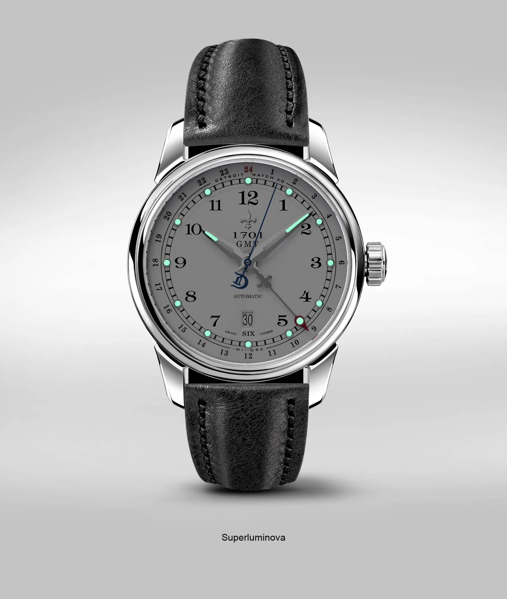 42mm 1701 Pontchartrain® GMT Dual Timezone