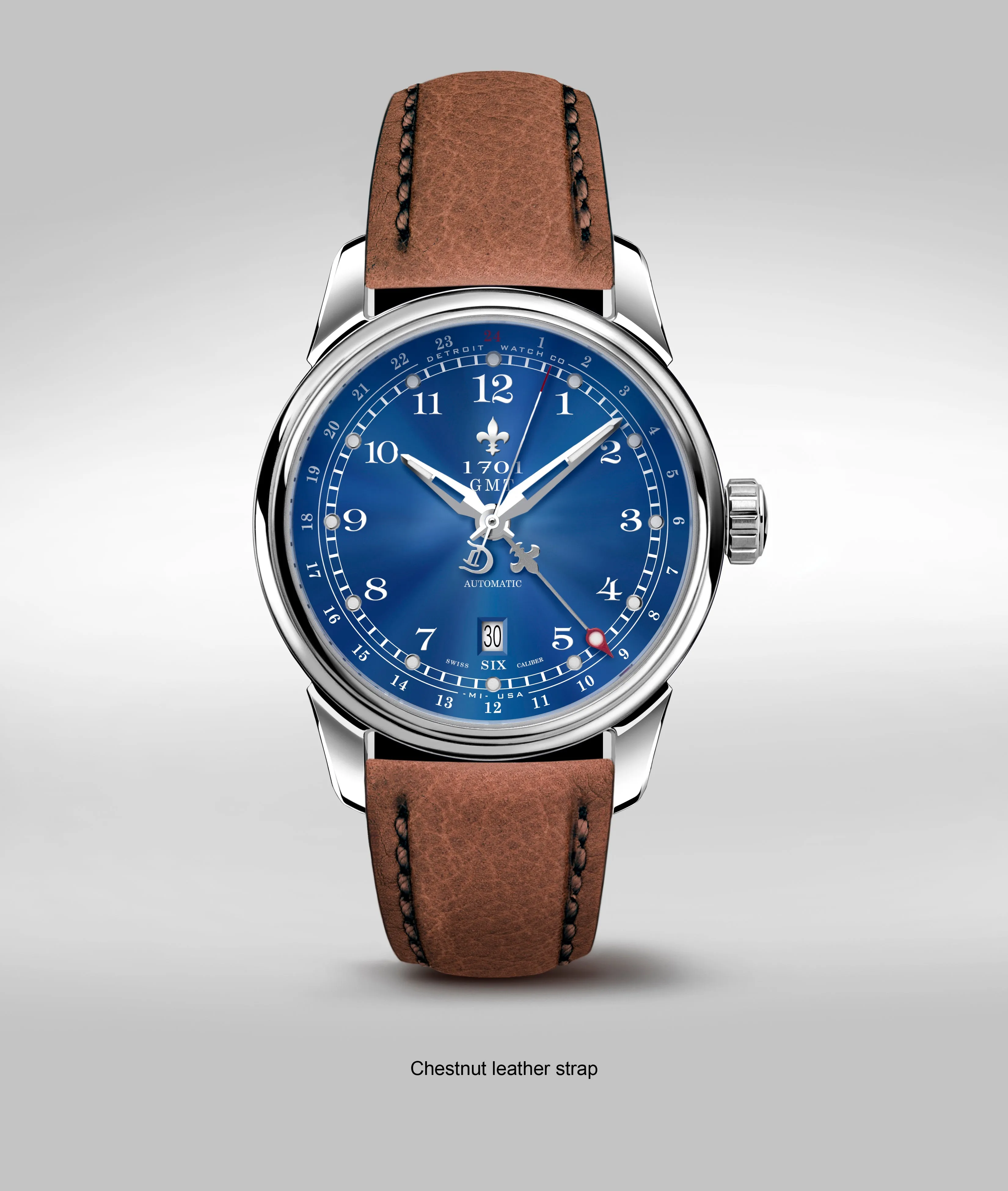 42mm 1701 Pontchartrain® GMT Dual Timezone