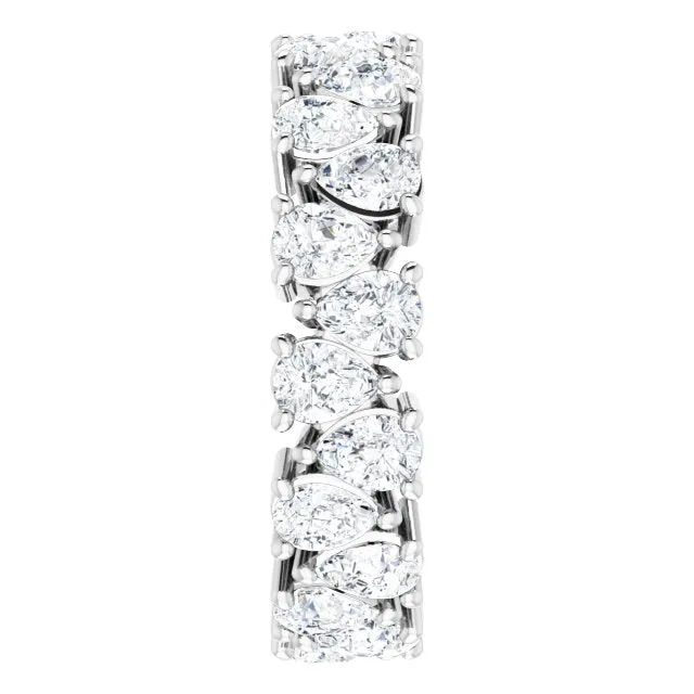 5.46 ct. Pear Diamond Eternity Band