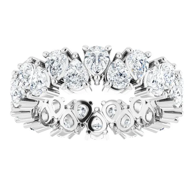 5.46 ct. Pear Diamond Eternity Band
