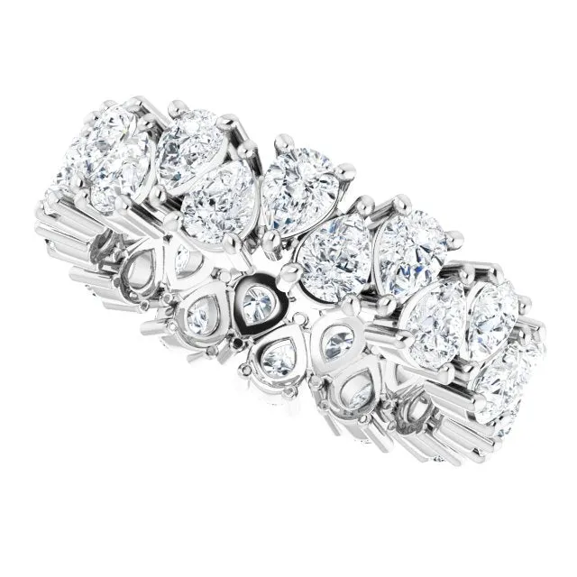 5.46 ct. Pear Diamond Eternity Band