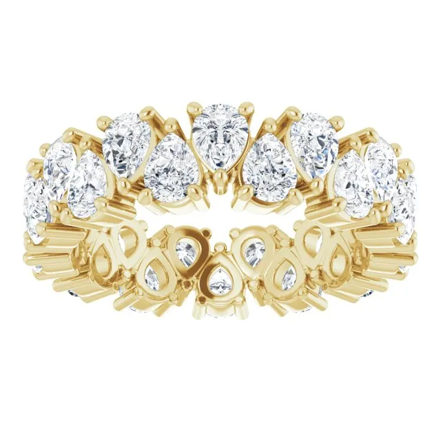 5.46 ct. Pear Diamond Eternity Band