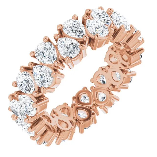 5.46 ct. Pear Diamond Eternity Band