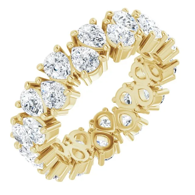 5.46 ct. Pear Diamond Eternity Band