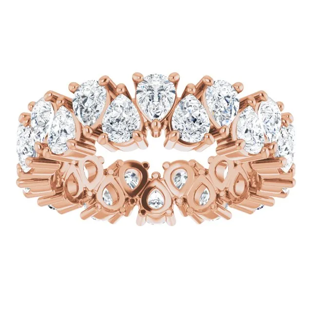 5.46 ct. Pear Diamond Eternity Band