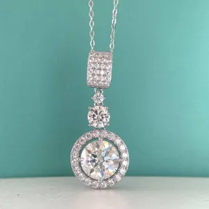 6.1 Ct Diamond Sweater Collarbone Chain Necklace
