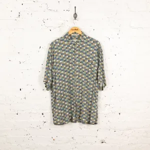90's Pattern Shirt - Green - L
