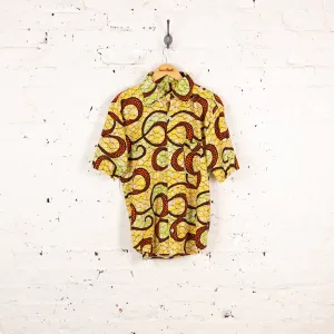 90's Pattern Shirt - Yellow - M