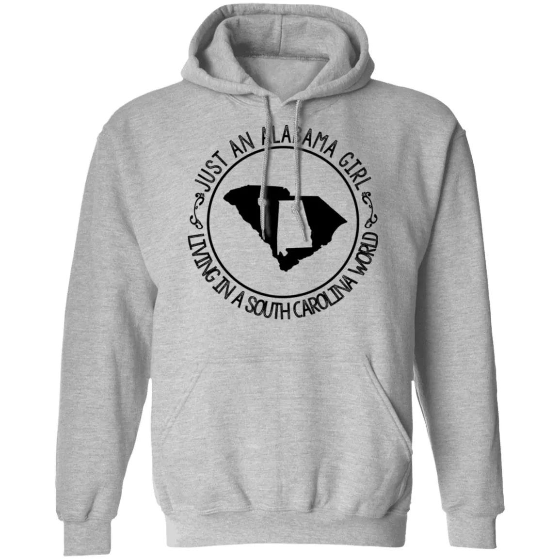 Alabama Girl Living In South Carolina World T-Shirt