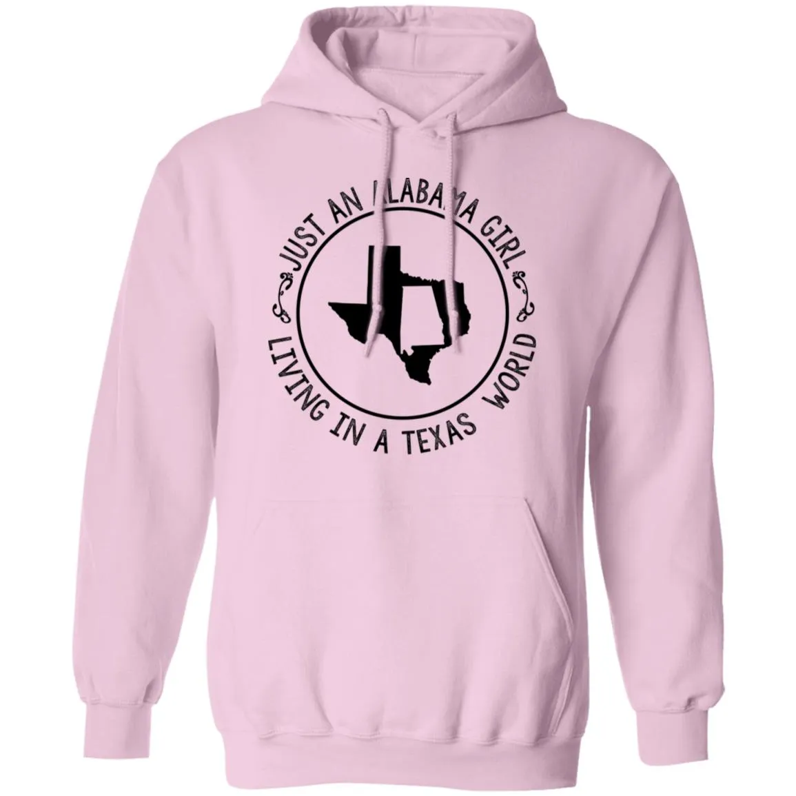 Alabama Girl Living In Texas World T-Shirt
