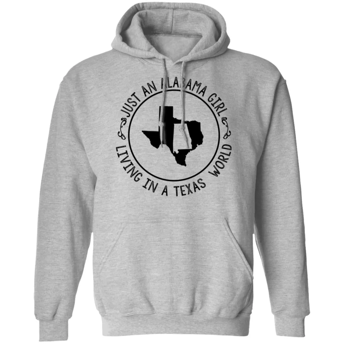 Alabama Girl Living In Texas World T-Shirt